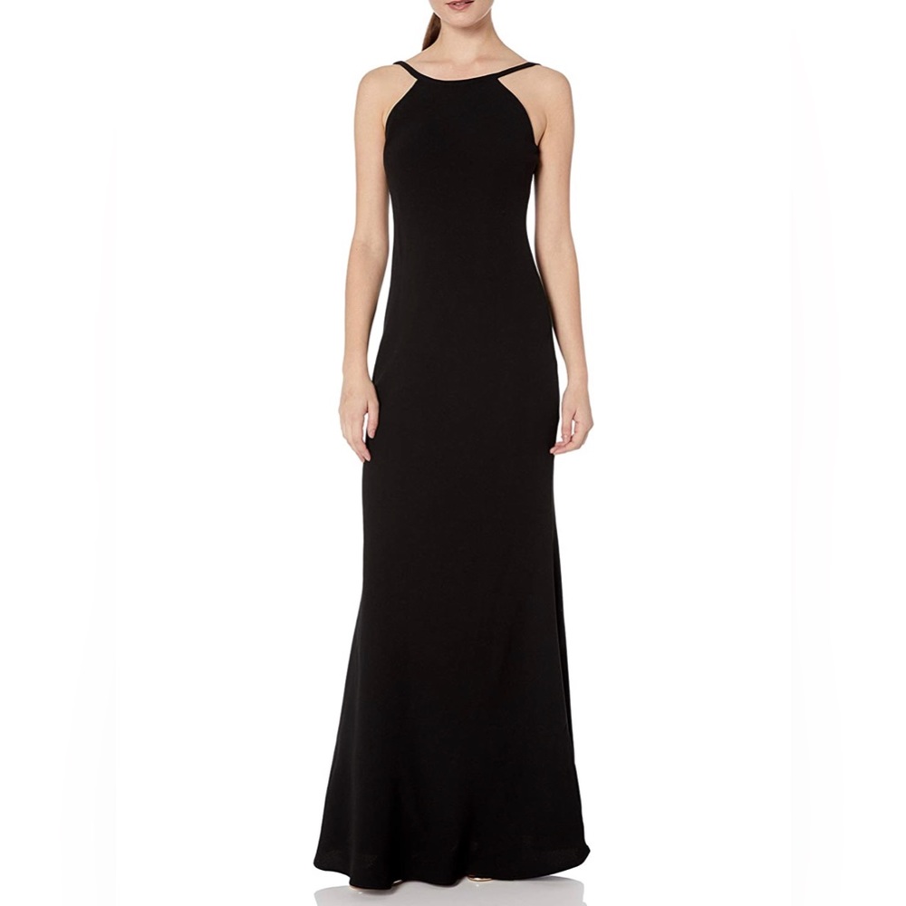 Calvin Klein Long Cocktail Black Dress